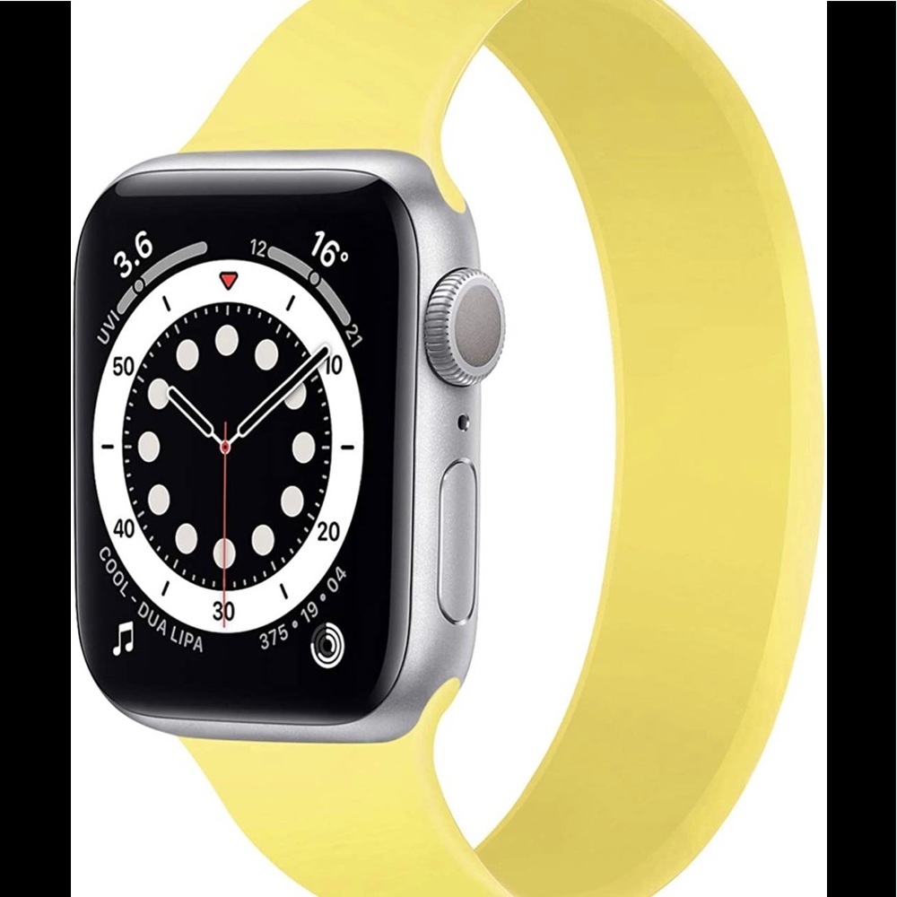 Yellow solo loop style watch band